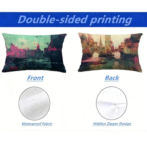 Housse de coussin extérieur rectangulaire 40x80 contre l'eau