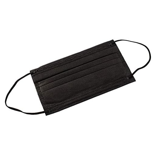 Mascarillas Higiénicas Desechables de Un Sólo Uso, 3 capas (Negro)