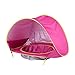 BOENTA Tente De Plage Anti UV Tente Anti UV BéBé Tente intérieure Tente de Plage Tentes pour Le Camping Étanche Pop Up Tente de Jeu Rose Red,One Size