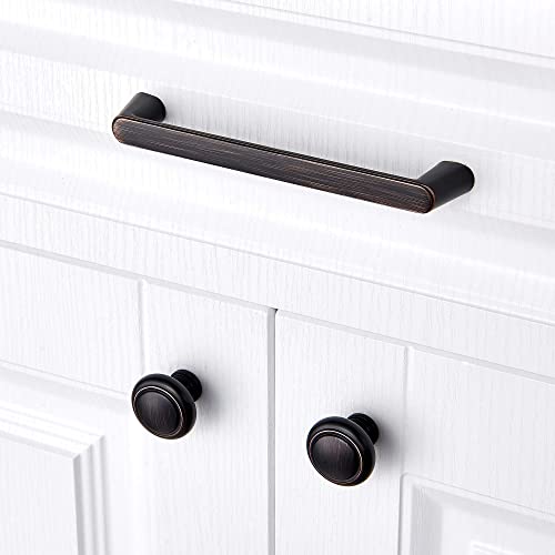 Ycsj 10 Pack Oil Rubbed Bronze Kitchen Cabinet Hardware Round Knobs,1.2-Inch Diameter Oil-Rubbed Bronze Knobs For Cabinets And Drawers #TOP6