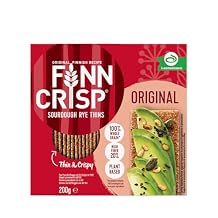 Finn Crisp Sourdough Rye Thins, Original Crispbread, 7 Ounce Boxes Pack of 9