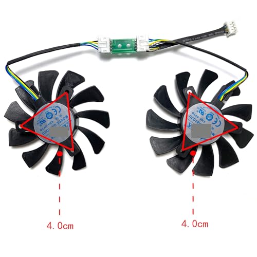 Ventilador de tarjeta gráfica ZOTAC para modelo GeForce GTX970 de 4 GB GA81O2U derecho 3
