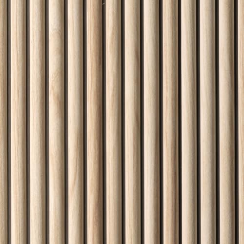 Rebel of Styles - UltraLight Linari Round Natural - 1,16m² / 2 Stück - EPS Wandpaneele/Verkleidung/Verblender/Platten in Holzoptik - Schaumstoff-Wanddekoration mit Isolierung