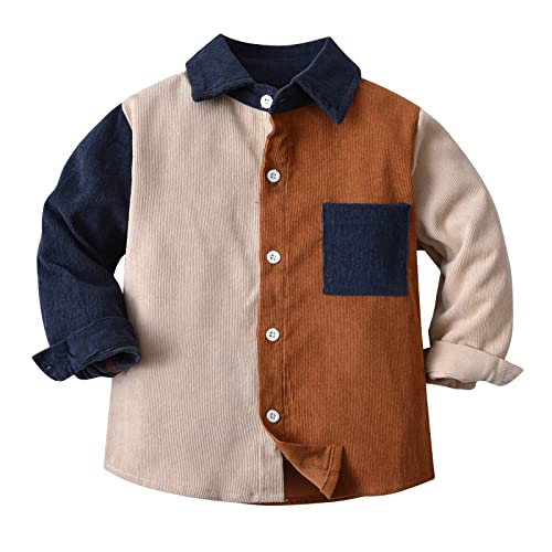 Kids Sport Outerwear Toddler Boys Long Sleeve Winter Autumn Shirt Tops Coat For Babys Clothes Patchwork Colour