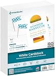 Printworks White Cardstock, Standard, 67 lb. Vellum, 92 Bright, 250 sheets, 8.5 x 11, For Office, Home & School Printing, Craft Projects (00564)