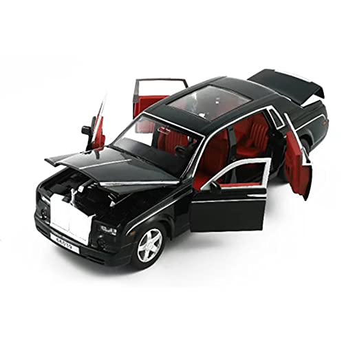 Image of DEUSON ECOM 1:32 Diecast Metal Car Model Phantom Toy Car for Kids Sound and Light Pull Back, Multi Color