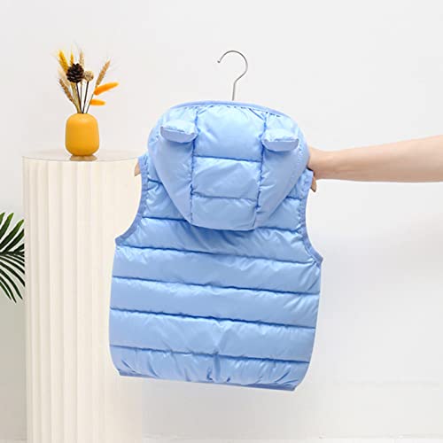 Toddler Boys Girls Hooded Puffer Vest Sleeveless Quilted Vest Lightweight Packable Down Coat Baby Waterproof Waistcoat2