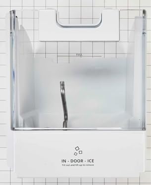 Replacement W11347840 Ice Container Assembly for Whirlpool, Kenmore, KitchenAid Refrigerator 4931042, PS12717489, W11251049