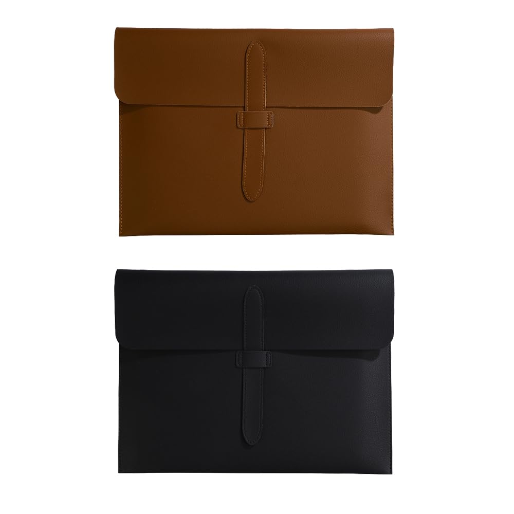 Oaygat A4 Document File Folder New Soft Leather Pocket Envelope Folder Wallets Envelope Folder Expanding File Organizer Portfolio Storage Case Waterproof Expanding File Organizer Portfolio Storage