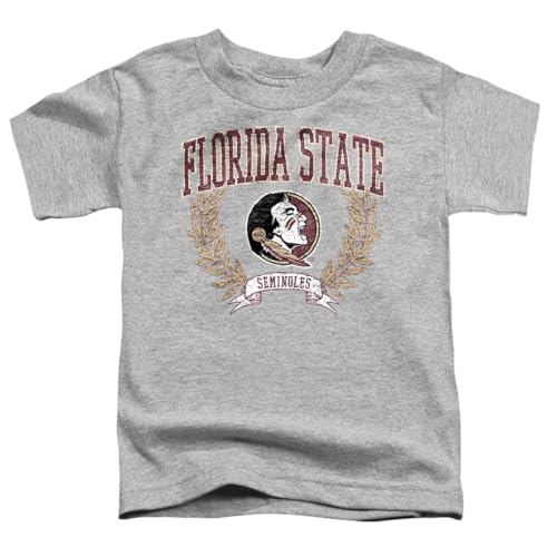 LOGOVISION Florida State University Laurels Dark Kids T Shirt (2) for Toddler Boys and Girls, Athletic Heather
