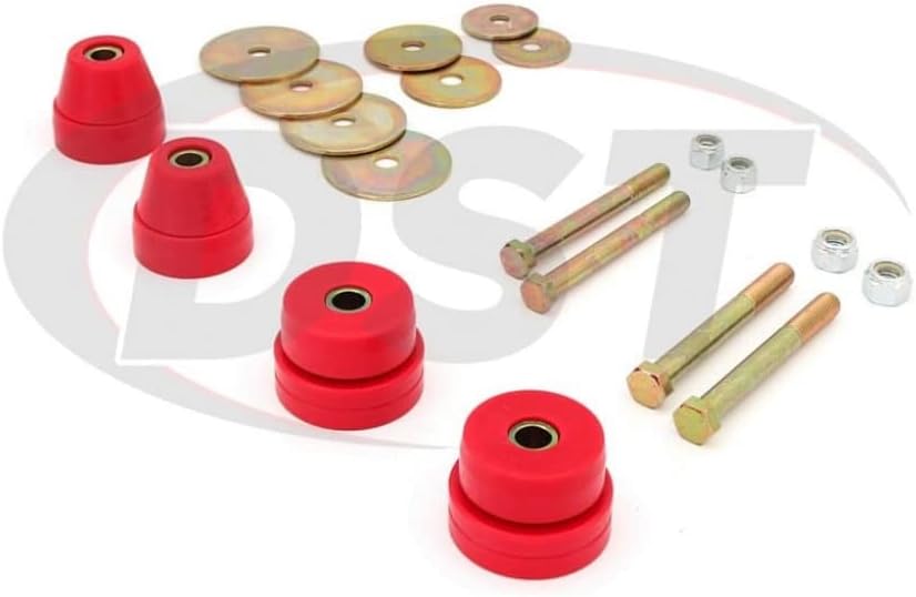 Energy Suspension for Chevy C10 Pickup 1963-1966 Body Mounts - Red | 3.4137R