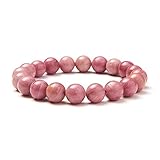 Rose Rhodonit -- erhöht die geistige mit anderen menschen. SUNNYCLUE Echte Edelsteine Rose Rhodonit Armband Stretch Perlen rund 8 mm über 7