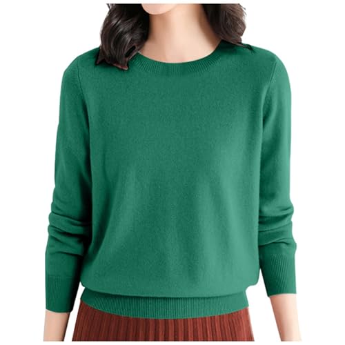 Jersey Ligero de Punto para Mujer,Sudadera Mujer Jersey Color Liso Camisa De Slim Fit Tejido de Punto Tops suéter de Punto Grueso Suéter Otoño Invierno Mujer Abrigo