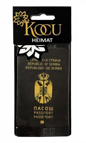 Autoduft Duftbaum Auto SERBIEN – Auto Lufterfrischer mit Flaggen-Design – Moderner Duftanhänger für den Innenraum