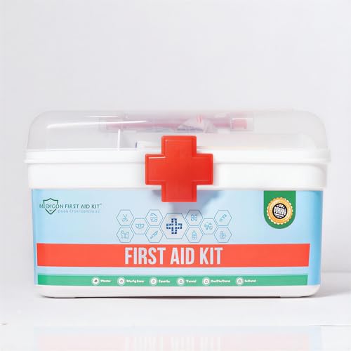 First Aid Kit – 22 Items, 65 Pieces – Complete Emergency Medical ...