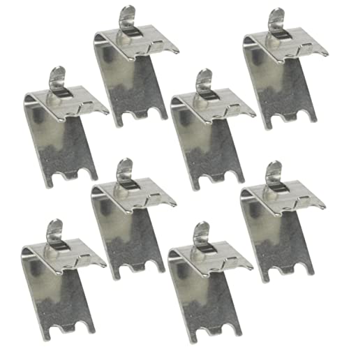 QUMIIRITY 8piezas Soporte De Estante Para Congelador Clips De Fijación Inoxidable Para Refrigerador Ganchos De Para Estantes De Cocina Fijación Segura y Duradera