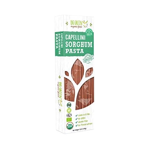 Big Green Organic Food- Organic Sorghum Capellini, 8.8oz, Gluten-Free, Non-GMO (1) Cover
