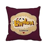 clasificación: Pillow DIYthinker Paraguas Londres Reino Unido del Sello Plaza británica Almohadilla de Tiro Inserte la Cubierta del Amortiguador Inicio Sofá Regalo de la decoración