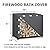 Easy-Going 4 Feet Outdoor Log Rack Cover Waterproof Weatherproof Firewood Cover with Openable Front Flap (Cover Only, Rack not Included)