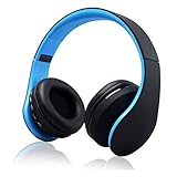 Auriculares OEM con Bluetooth, tarjeta TF inalámbrica FM 4 en 1 auriculares estéreo, azul, Size