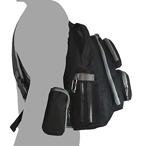 K-Cliffs Heavy Duty Sling Laptop Backpack | Cross Body Messenger Bag | Ballistic Nylon Water Resistant #TOP7