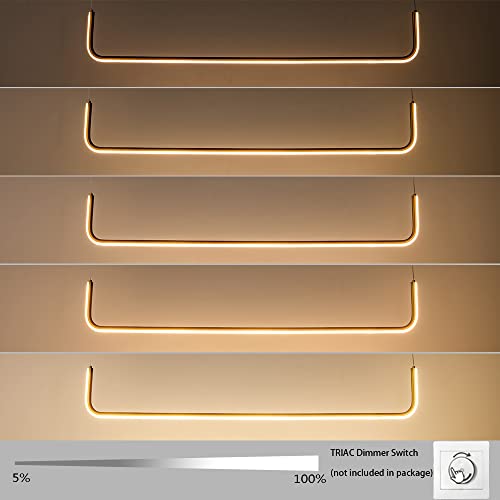 Lámpara lineal para isla de cocina que elimina sombras con luz LED regulable 4