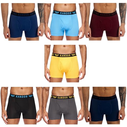 Bóxer de bambú para hombre transpirable y ropa interior suave de algodón 2