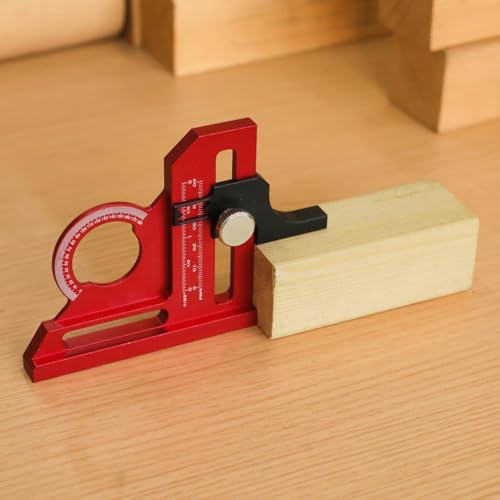 Réglet de profondeur pour scie à table avec ajustement d'angle précis