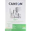 Canson 1557 tekenpapier, 50 vellen, 120 g, lichte korrel, zuiver wit 29,7 x 42 cm – A3 Puur wit