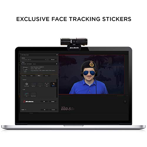 AVerMedia Live Streamer CAM 313 with Full HD 1080P Streaming cam, Privacy Shutter, Dual