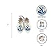 Delft Blue Ceramic Dutch Wooden Shoes Pair (2.25