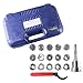 Accusize Industrial Tools - 15 Pc ER40 Precision Collet Set with R8 Bridgeport Shank Holder & Wrench, High Accuracy Tooling for Milling & Drilling, in Fitted Box, 0223-0984