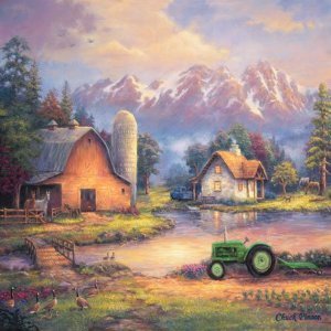 Reflection at Day's End - 1000 pc in Hat Box by Masterpieces Puzzle