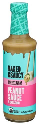 Naked And Saucy Peanut Sauce 10 oz (Pack of 6)