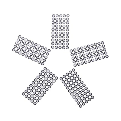 6 * 10mm 5 Sheets Marker 3D Point Reflective Reference Points Film Scanner Marking Marker Positioning Scanners Scan Reflection for Complex Details