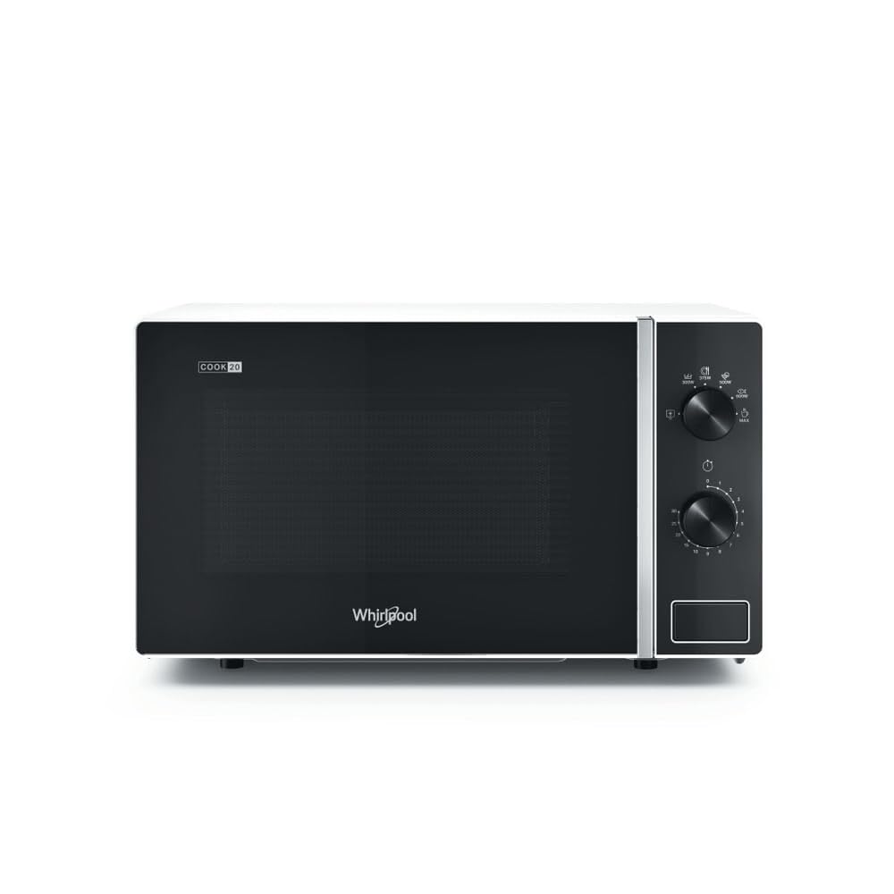 Whirlpool MWP 101 W - Forno a Microonde Piccolo Con Una Capacità Di 20 litri. Forno Microonde Con Una Potenza Di 700 W. Dimensioni 45,2 x 36,5 x 26,2 cm