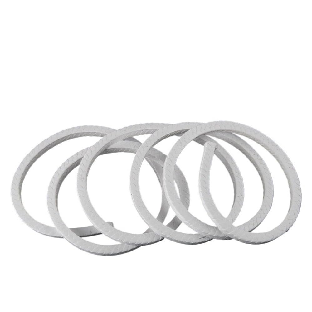 Corda in fibra di vetro per stufe, Guarnizione di compressione intrecciata in PTFE bianco, larghezza da 4 x mm a 20, lunghezza 1 M/2 M | 2MX20MMX20MM