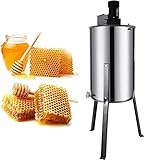 GIMS Extractor de Miel eléctrico 2 Marco de Acero Inoxidable de Acero Inoxidable Spinner manivela Abeja Miel centrífuga Apicultura Equipo