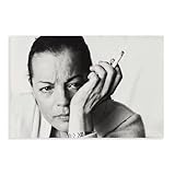 Poster sur toile de Romy Schneider 5   Décoration murale pour salon, chambre à coucher   Style sans cadre   30 x 45 cm