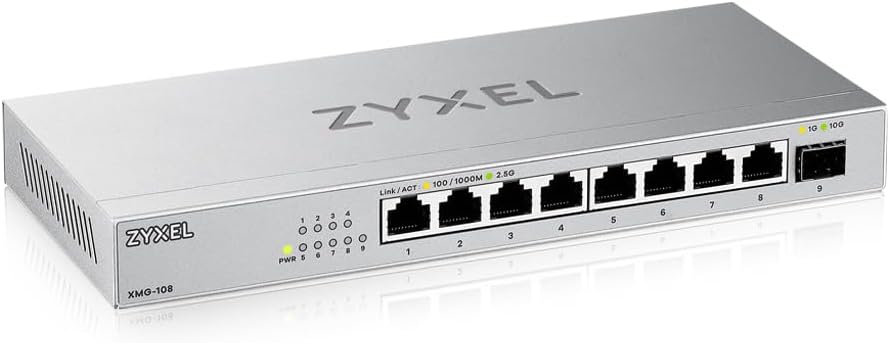 Zyxel 8 Port Network Ethernet Switch | Unmanaged | 2.5G | XMG-108