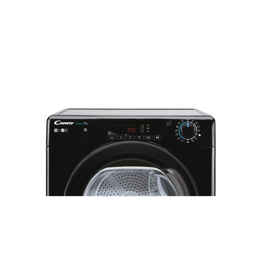 Seche-linge a condensation CANDY CSoe C10TBGB-S Smart Pro - 10 kg - Classe B - Connecté - Noir