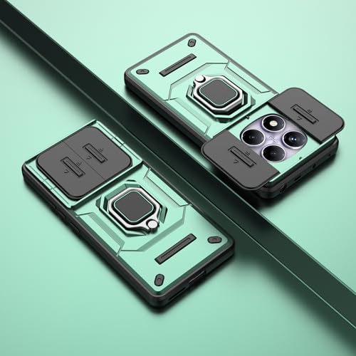 Coque Xiaomi Redmi Note 14 Pro 4G verte anti-rayure avec support - 5