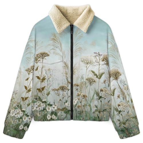 Veste polaire femme douce en sherpa bleu clair contre le froid
