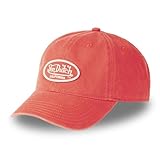  Von Dutch Casquette Homme & Femme 100% Coton, Casquette Dad Cap Log, Ajustable, Orange Taille TU