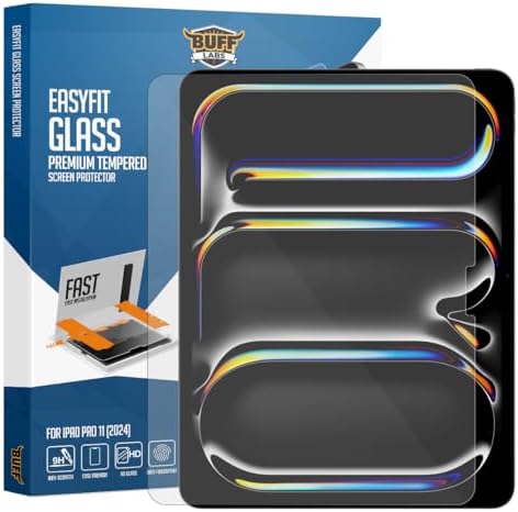 Buff iPad Easyfit Glass Cam Kolay Uygulama Aparatlı Ekran Koruyucu Temperli Cam (Pro 11 inch 5. Nesil 2024) - Görsel 1