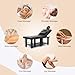Heavy Duty Wide Stationary Massage Table Metal Frame PU Leather Spa Facial Professional Adjustable Massage Bed with Open-Chest & Headrest for Treatment Physical Therapy Tatoo Salon Equipment
