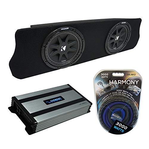 Harmony Audio Compatible with 1994-2004 Ford Mustang Coupe Kicker Bundle Comp C10 Dual 10