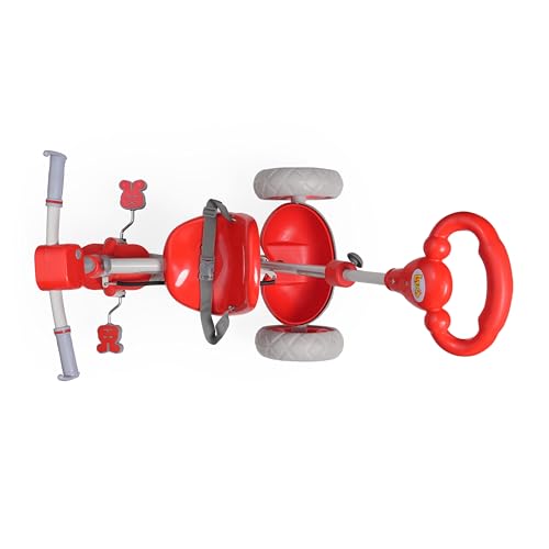 Image of Luusa Emo-G Light & Musical Tricycle for Kids | Baby Tricycle with 3 Adjustable Parental Control for 2 Years to 5 Years for Boys|Girls (Carrying Capacity Upto 30KGS) (RED)
