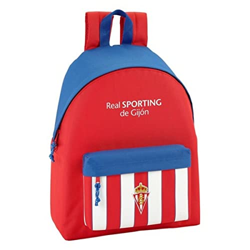 Safta Mochila juvenil Real Sporting De Gijon Oficial 330x150x420mm