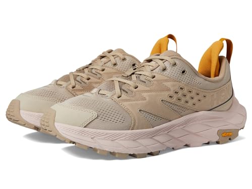 Hoka Women's Anacapa Aero Low Hiking Boot, Oxford Tan/Peach Whip, 9